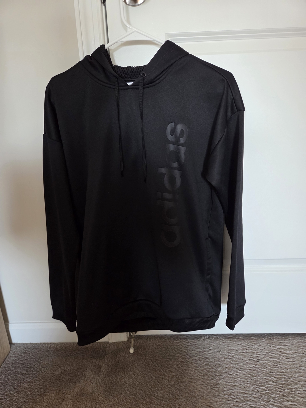 adidas Black Logo Pullover Hoodie